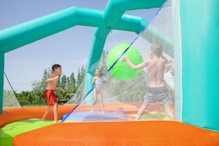 BESTWAY piepūšamā atrakcija Dodge & Drench Water Park, 4.5m x 4.5m x 2.68m, 53383 53383