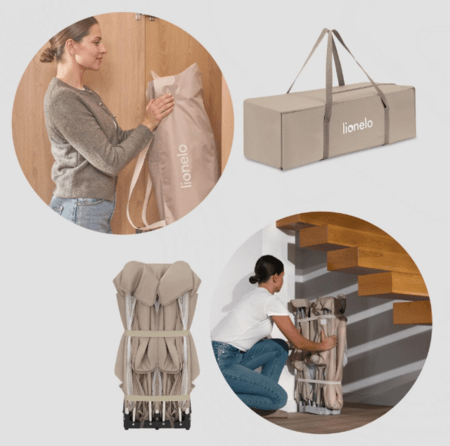 LIONELO manēža FLORENCE XL EASY FOLD, Beige sand, LO-FLORENCE XL EASY FOLD 