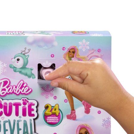 BARBIE lelle Cutie Reveal adventes kalendārs, HJX76 HJX76