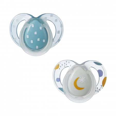 Tommee Tippee silikona māneklis 2vnt 6-18m Night 43336299 43336297