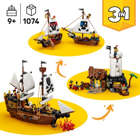 31387 LEGO® Creator Varenais pirātu kuģis 