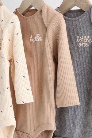 NEXT bēšs krekls ar garām piedurknēm, 3 gab., K79978, 56-62 