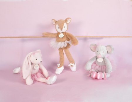 DOUDOU ET COMPAGNIE mīksta lelle - balerīna trusis 30cm, DC3972 