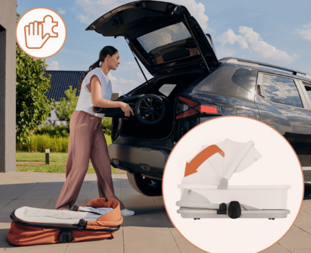 LIONELO universāls ratiņi LAYLA 2in1, Beige taupe, LO-LAYLA 2IN1 