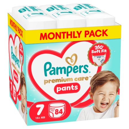 PAMPERS autiņbiksītes-biksītes Premium Pants, 7 izmērs, 17+kg, 114 vnt., 80894760 