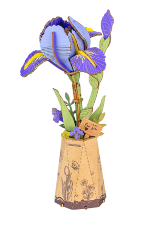 ROWOOD koka konstruktors Violets īriss, TW121 