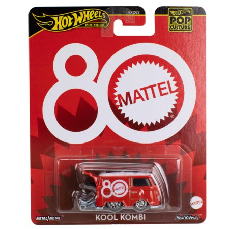 HOT WHEELS Premium Pop Culture - Volkswagen Kool Kombi Mattel 80. jubilejas izlaidums, JBL68 