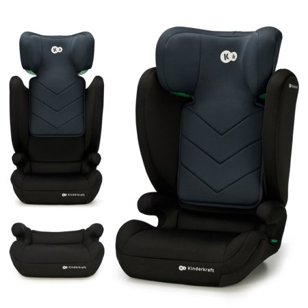 KINDERKRAFT autokrēsls  I-SPARK I-Size 100-150 cm, black, KCISPA00BLK0000 