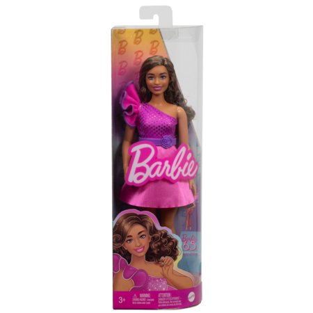 BARBIE Fashionistas lelle rozā disko kleitā, HRH22 