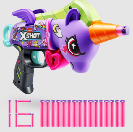 XSHOT rotaļu rotaļu ierocis Purple Unicorn, 36882 