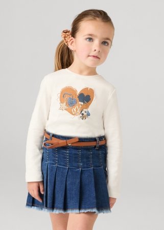 MAYORAL džinsa svārki + josta 6G, medium, 4.906-51, 134 cm 