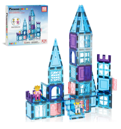 PICASSO TILES Magnētiskais konstruktors Ice Winter komplekts 72 detaļas, PT72 