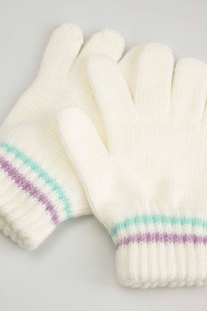 COCCODRILLO cimdi ACCESSORIES WINTER GIRL, krēmveida, ZC5360304AWG-003-XL, XL cm 