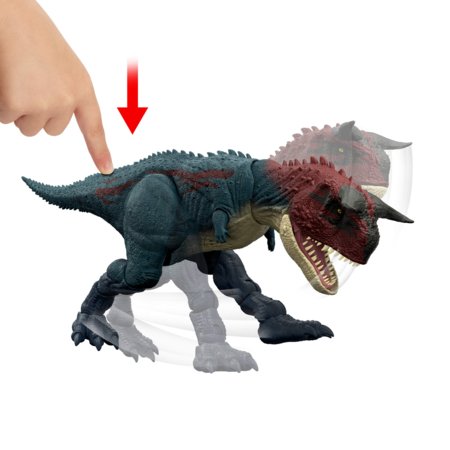 JURASSIC WORLD 1:32 interaktīvs Carnotaurus dinozaurs, JKG85 