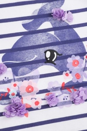 COCCODRILLO krekls ar īsām piedurknēm HAPPY RETRO GIRL NEWBORN, krāsa, WC5143201HGN-022-086, 86 cm 