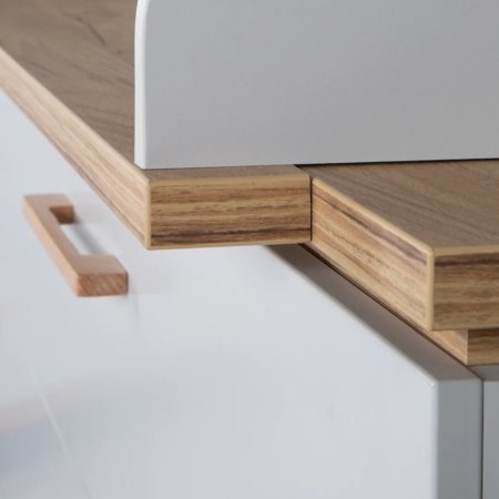 ROBA pārtinamais galds CARO, Light grey/Golden oak, 1731789 