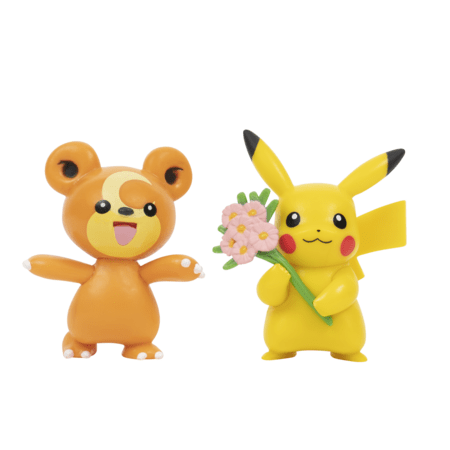 POKEMON Teddiursa un Pikachu darbības figūriņas, 2 gab., PKW2488 