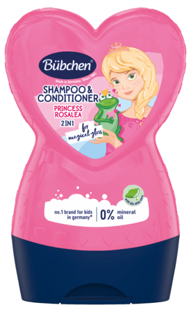 BÜBCHEN Kids Shampoo & Shower Gel Princess Rosalea, 230 ml, TL23 TL23