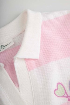 COCCODRILLO polo ar īsam piedurknēm, rozā, WC6143601JGK-022-110, 110 izmērs 