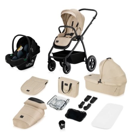 LIONELO universāls ratiņi MERIL 3in1, Beige sand 