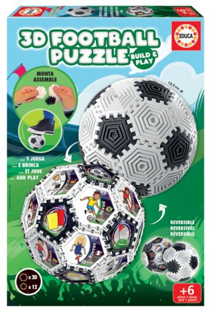 EDUCA 3D puzle Futbola bumba, 32 gab., 19210 
