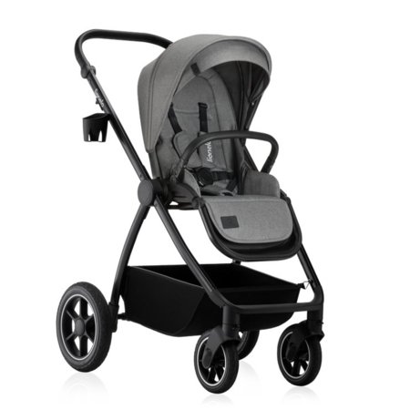 LIONELO universāls ratiņi MERIL 2in1, Grey stone 