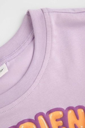 COCCODRILLO krekls ar garām piedurknēm REBEL GIRL KIDS, violeta, WC5143103RGK-016-122, 122 cm 