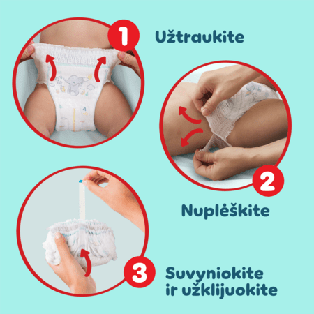PAMPERS Premium Care autiņbiksītes-biksītes VP S4 9-15kg 38 gab 81750548 