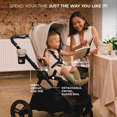 KINDERKRAFT universālie ratiņi 2IN1 NEA 2.0, deep grey, KSNEA002DGR2000 