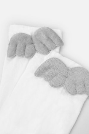 COCCODRILLO zeķes TIGHT SOCKS, baltas, WC4379301TSO-001-0 