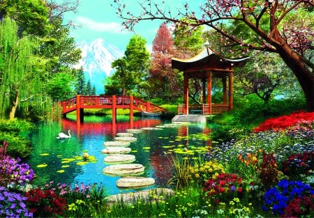 CLEMENTONI HQC puzle Fuji garden, 1000 pcs., 39910 