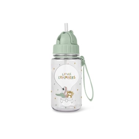 SARO krūzīte ar salmiņu, Little explorers, 400ml., 74013 