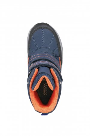 GEOX ziemas zābaki, tumši zili/oranži, J04CEB-0CEFU-C0820 J04CEB-0CEFU-C0820