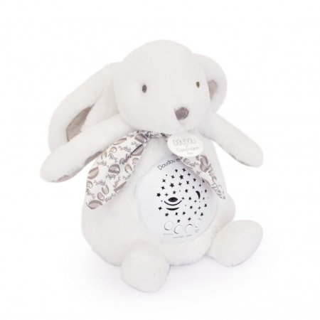 DOUDOU ET COMPAGNIE mīksts mūzikas projektora - trusis 19cm, DC4202 
