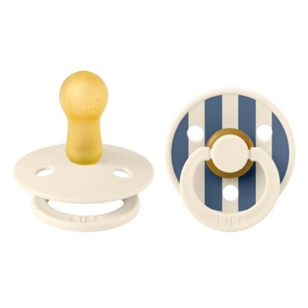 BIBS knupis STUDIO COLLECTION, 6-18 m., 2 gab., Pin ivory/Steel blue 