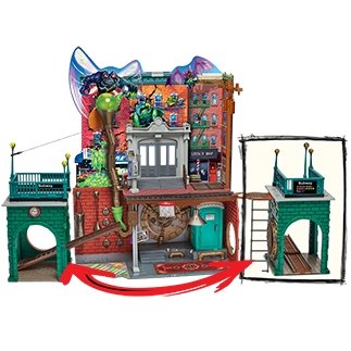 TMNT rotaļu komplekts Sewer Lair, 83478 83478