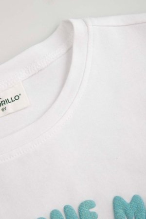 COCCODRILLO t-krekls ar īsam piedurknēm, balti, cm 