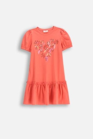 COCCODRILLO kleita ar īsām piedurknēm NOSTALGIC MEADOW GIRL KIDS, rozā, WC5129201NGK-025-122, 122 cm 