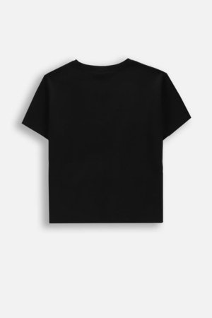 COCCODRILLO t-krekls ar īsam piedurknēm, melni, cm 