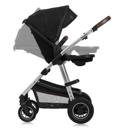 LIONELO universāls ratiņi AMBER 2in1, Black silver, LO-AMBER 2IN1 