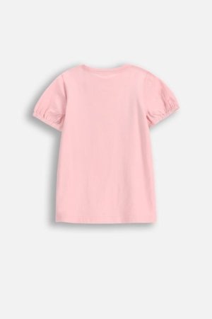 COCCODRILLO krekls ar īsām piedurknēm NOSTALGIC MEADOW GIRL KIDS, rozā, WC5143202NGK-033-122, 122 cm 