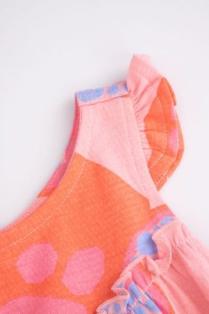 COCCODRILLO kleita ar īsām piedurknēm TROPICAL STORY GIRL KIDS, rozā, WC5129301TGK-033-122, 122 cm 