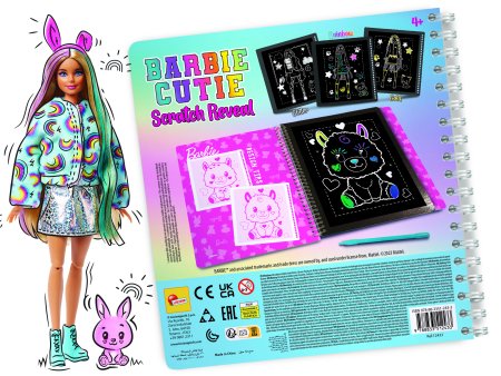LISCIANI Barbie cutie skrāpējama grāmata, 12433 