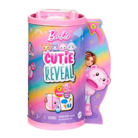 BARBIE lelle Cutie Reveal Čelsija jaukais lācītis, HKR19 HKR19