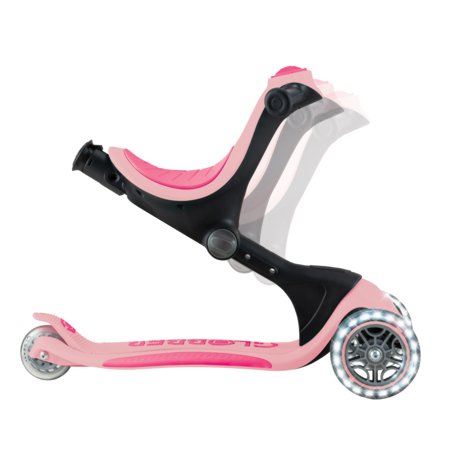 GLOBBER skrejritenis Go Up Deluxe Lights, pasteļrozā, 748-710 