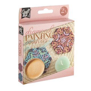 CRAFT ID radošais komplekts Diamond Painting Coaster, sešstūra forma, CR2073/GE 