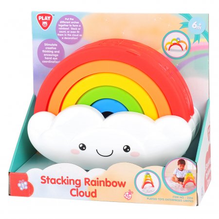 PLAYGO INFANT &TODDLER Izglītojošā rotaļlieta Rainbow Stackers, 2356 2356