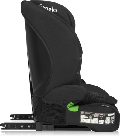 LIONELO autokrēsls LEVI FIX I-SIZE, Black carbon, 76-150 cm. 