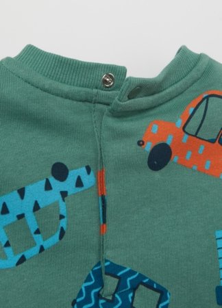 OVS džemperis + bikses, zaļa, 74 cm, 002114013 