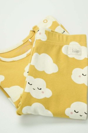 COCCODRILLO bodijs ar garām piedurknēm + legingi SET UNDERWEAR GIRL, honey, ZC3417101SUG-026-056, 56 cm 